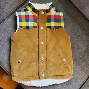 Cat & Jack Plaid wool vest